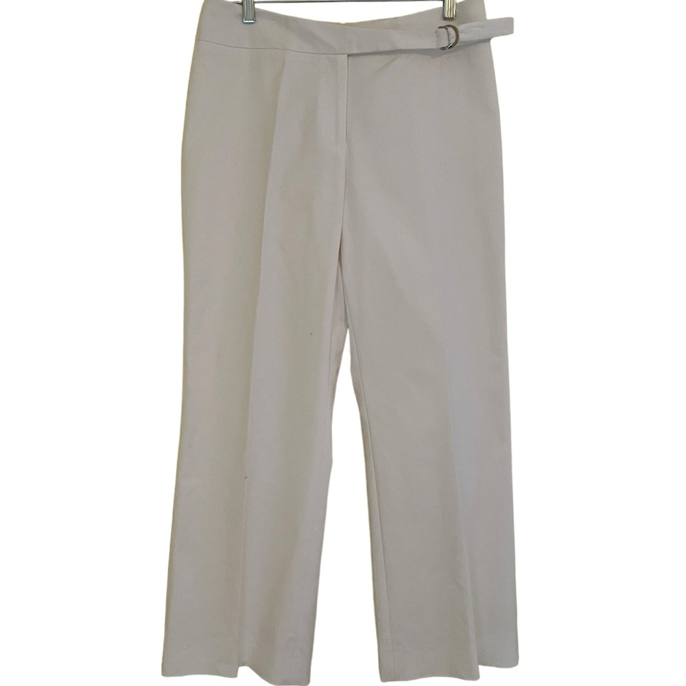 Etcetera White Stretch Cotton Wide Leg Trouser 16